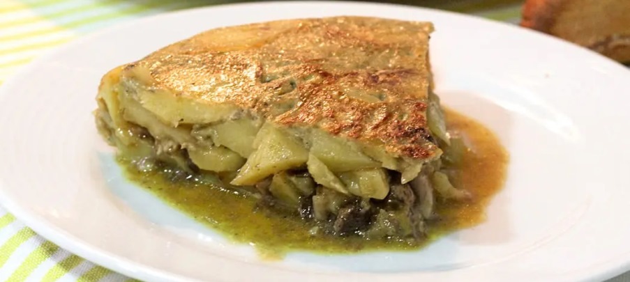 Tortilla de Patatas y Setas